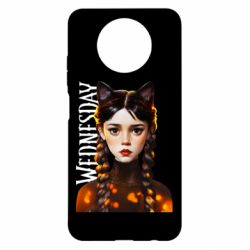 Чехол для Xiaomi Redmi Note 9 5G/Redmi Note 9T Венздей кошка - PrintSalon