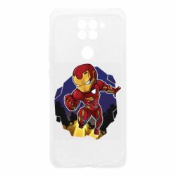 Чехол для Xiaomi Redmi Note 9/Redmi 10X Flying Iron man - PrintSalon