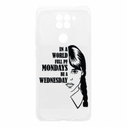 Чехол для Xiaomi Redmi Note 9/Redmi 10X Wednesday girl - PrintSalon