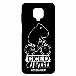 Чехол для Xiaomi Redmi Note 9S/9Pro/9Pro Max Капибара на велосипеде - PrintSalon