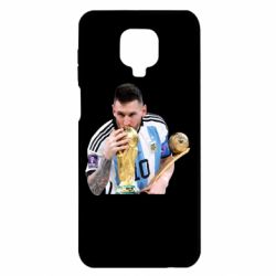 Чехол для Xiaomi Redmi Note 9S/9Pro/9Pro Max Месси целует кубок - PrintSalon