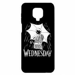 Чохол для Xiaomi Redmi Note 9S / 9Pro / 9Pro Max Венздей Вдамс и зонт - PrintSalon