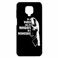 Чехол для Xiaomi Redmi Note 9S/9Pro/9Pro Max Wednesday girl - PrintSalon