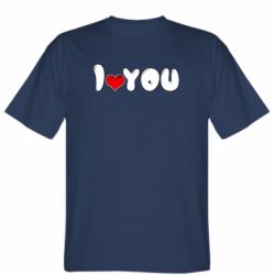 Мужская футболка Stedman День Валентина I love you - PrintSalon