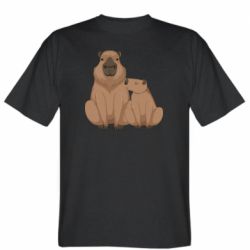 Мужская футболка Stedman Две капибары - PrintSalon