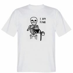 Мужская футболка Stedman I'm Fine... - PrintSalon