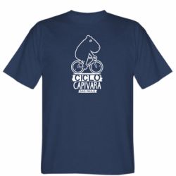 Мужская футболка Stedman Капибара на велосипеде - PrintSalon
