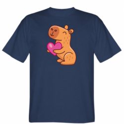 Мужская футболка Stedman Капибара сердечко - PrintSalon