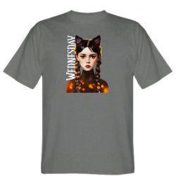 Мужская футболка Stedman Венздей кошка - PrintSalon