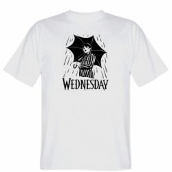 Чоловіча футболка Stedman Венздей Вдамс и зонт - PrintSalon