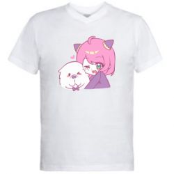 Чоловіча футболка з V-подібним вирізом Аня та Бонд Форджер