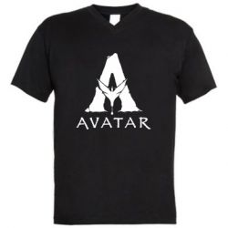 Чоловіча футболка з V-подібним вирізом Avatar Logo - PrintSalon