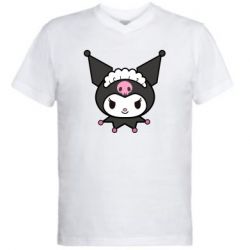 Чоловіча футболка з V-подібним вирізом Kuromi maid