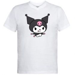 Мужская футболка  с V-образным вырезом Куроми - PrintSalon