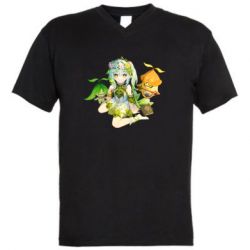 Мужская футболка  с V-образным вырезом Нахида Геншин - PrintSalon