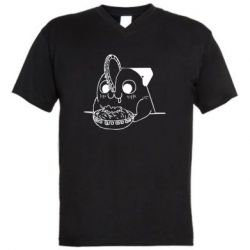 Мужская футболка  с V-образным вырезом Почита - PrintSalon