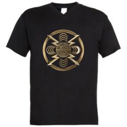 Мужская футболка  с V-образным вырезом Радиотехнические войска и войска связи - PrintSalon