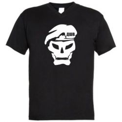 Чоловіча футболка з V-подібним вирізом Skull ДШВ
