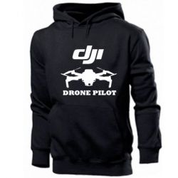 Мужское худи Dji Drone Pilote - PrintSalon