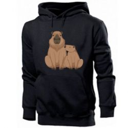 Мужское худи Две капибары - PrintSalon