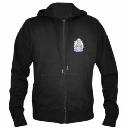 Мужское худи на молнии Аяка в стиле Фонтейна - PrintSalon