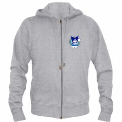 Мужское худи на молнии Kuromi Rainbow