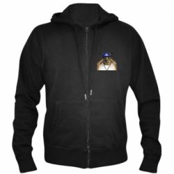 Мужское худи на молнии Шлёпа из Украины - PrintSalon
