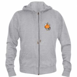 Мужское худи на молнии Space Capybara - PrintSalon