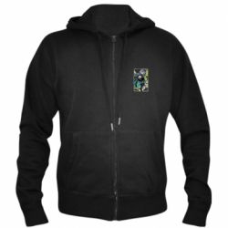 Мужское худи на молнии Standing Alhaitham - PrintSalon