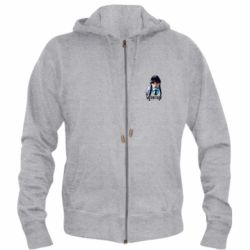 Мужское худи на молнии Wednesday and Thing