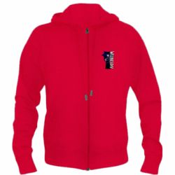 Мужское худи на молнии Wendesday Addams - PrintSalon