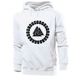 Мужское худи Scandinavian Runes And Walknut - PrintSalon