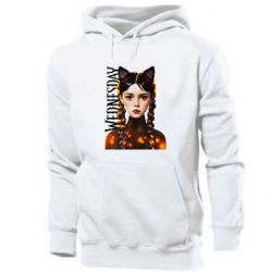 Мужское худи Венздей кошка - PrintSalon