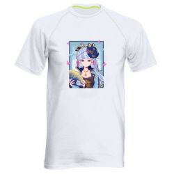 Мужская футболка для спорта Аяка в рамке - PrintSalon