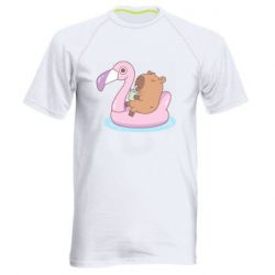 Мужская футболка для спорта Capybara Chilling - PrintSalon