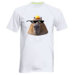 Мужская футболка для спорта Capybara cool - PrintSalon
