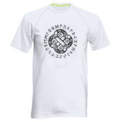 Мужская футболка для спорта Celtic Dragon and Runes - PrintSalon