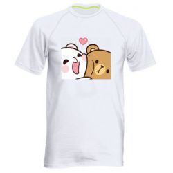 Мужская футболка для спорта Чиби мишки - PrintSalon