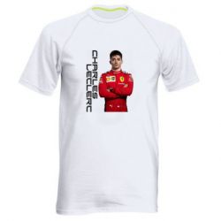 Мужская футболка для спорта F1 Charles Leclerc - PrintSalon