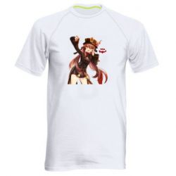 Мужская футболка для спорта Ху Тао Геншин - PrintSalon