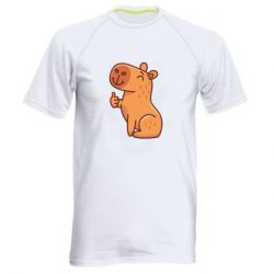 Мужская футболка для спорта Капибара лайк - PrintSalon