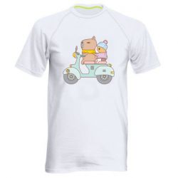 Мужская футболка для спорта Капибара и Морская свинка - PrintSalon