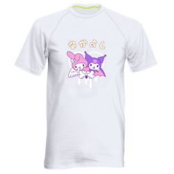 Мужская футболка для спорта Kuromi and My Melody - PrintSalon