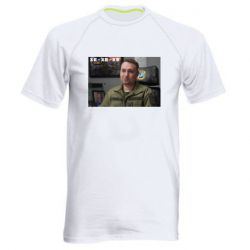 Мужская футболка для спорта Ухмылка Буданова - PrintSalon