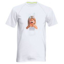 Мужская футболка для спорта Roblox girl - PrintSalon