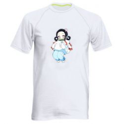 Мужская футболка для спорта Very cute Nezuko - PrintSalon