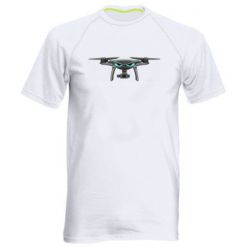 Мужская футболка для спорта Уверенный дрон - PrintSalon