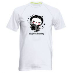 Мужская футболка для спорта Wednesday Hello Kitty - PrintSalon