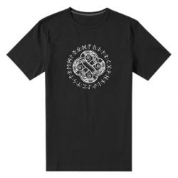 Мужская футболка премиум Celtic Dragon and Runes - PrintSalon