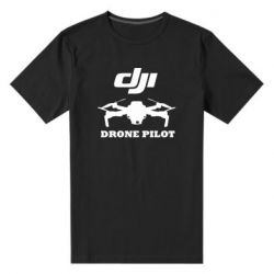 Мужская футболка премиум Dji Drone Pilote - PrintSalon